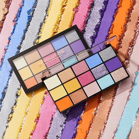 Lidschattenpalette von Revolution mit vielfältigen Farben für kreative Augen-Make-up-Looks