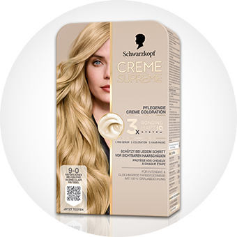 Creme Supreme Coloration – pflegende Haarfarbe mit cremiger Textur für gleichmäßige, leuchtende Farbergebnisse.