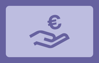 Icon Karte und Euromünze