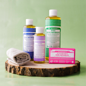 Dr. Bronner’s Pflegeprodukte – vielseitige Naturseifen und Bio-Kosmetik mit fairer Herstellung.