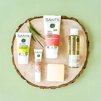 Sante Naturkosmetik – zertifizierte Pflege- und Make-up-Produkte für Haut, Haar und Körper.