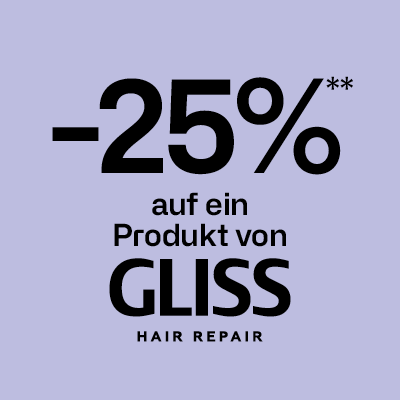 -25% auf ein Produkt von Gliss