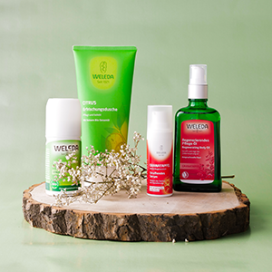 Weleda Pflegeprodukte – ganzheitliche Naturkosmetik mit pflanzlichen Wirkstoffen.