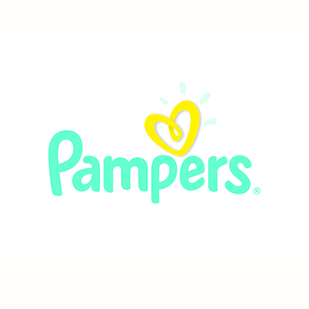Pampers Logo – Windeln und Babypflegeprodukte für Schutz, Komfort und trockene Nächte