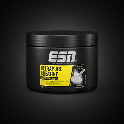 ESN Ultrapure Creatine für verbesserte Kraftleistung, Muskelaufbau und sportliche Performance im Training.