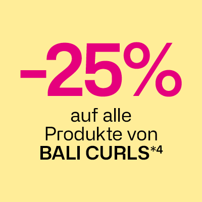 -25% auf alle Produkte von Bali Curls
