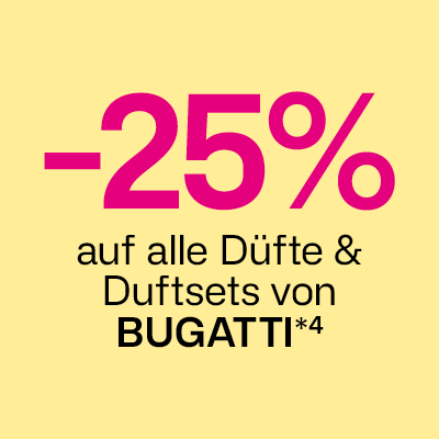 -25% auf alle Düfte & Duftsets von Bugatti