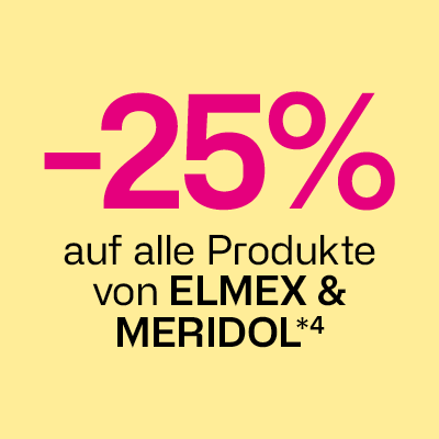 -25% auf alle Produkte von Elmex & Meridol