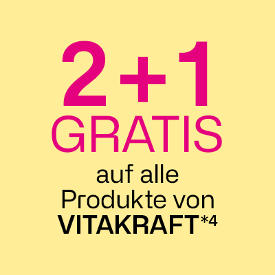 2+1 gratis auf alle Produkte von Vitakraft