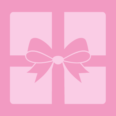 Grafische Darstellung eines rosa Geschenks mit Schleife als Symbol für BIPA Gutscheine und attraktive Sparaktionen