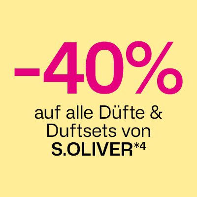 -40% auf alle Düfte & Duftsets von S.Oliver