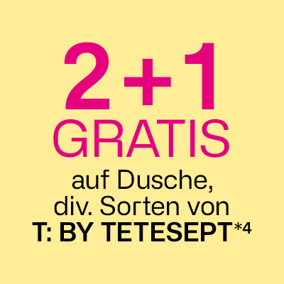 2+1 gratis auf Dusche, div. Sorten von T:BY Tetesept