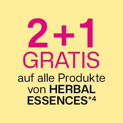 2+1 gratis auf Herbal Essences