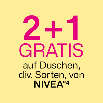 2+1 gratis auf Nivea Duschen