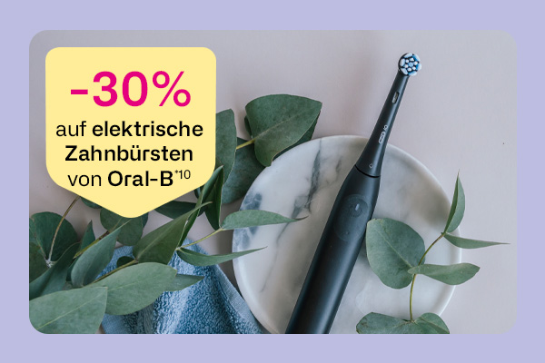 -30% auf elektrische Zahnbürsten von Oral-b