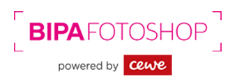 Logo vom BIPA Fotoshop powered by CEWE