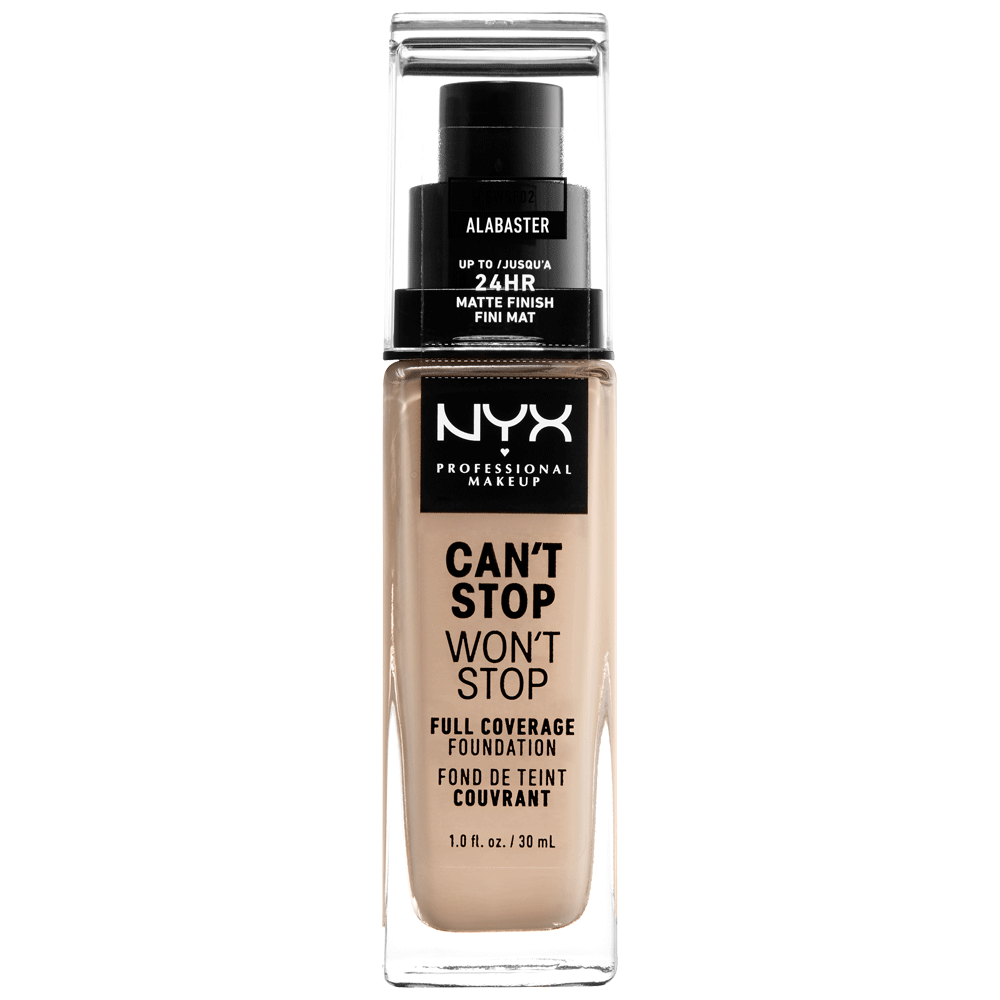 Bild: NYX Professional Make-up Can't Stop Won't Stop 24-Hour Foundation alabaster