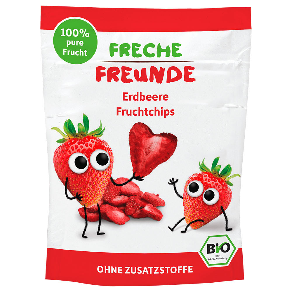 Bild: Freche Freunde Fruchtchips Erdbeere 