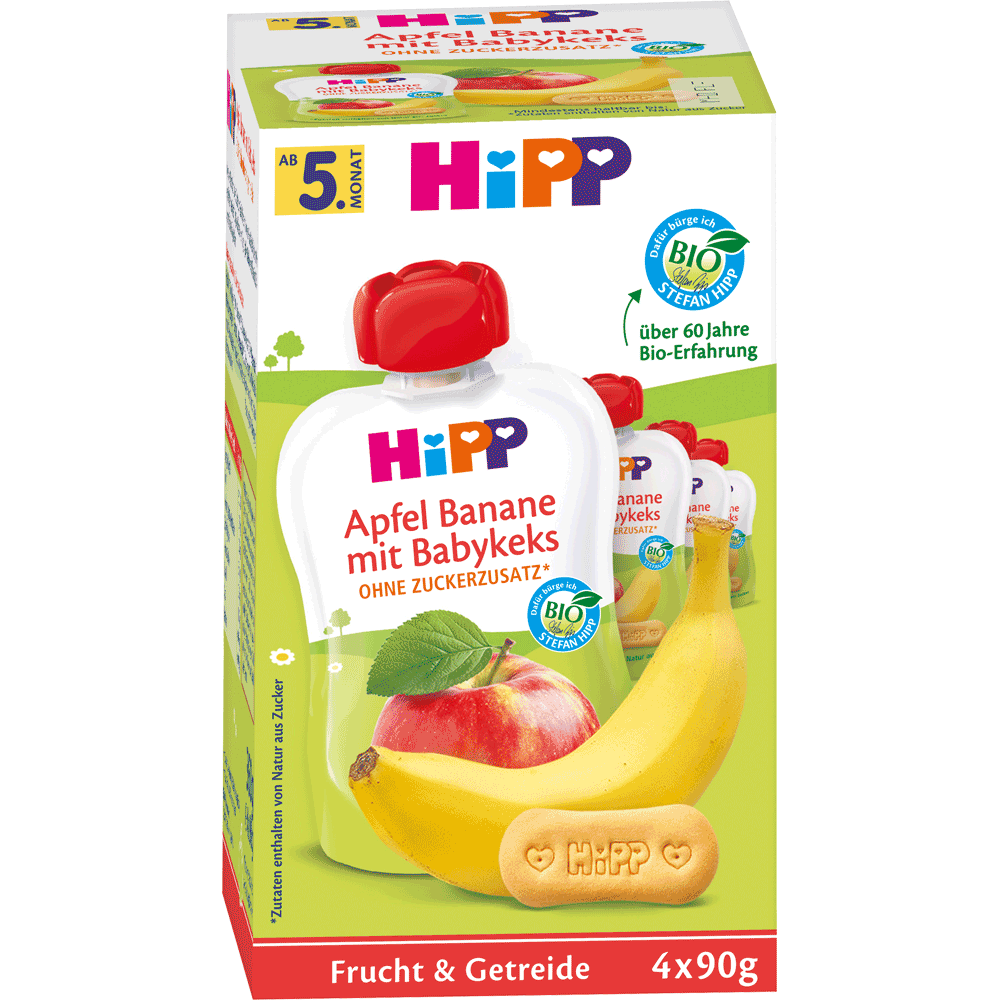 Bild: HiPP Quetsche Apfel-Banane & Babykeks 