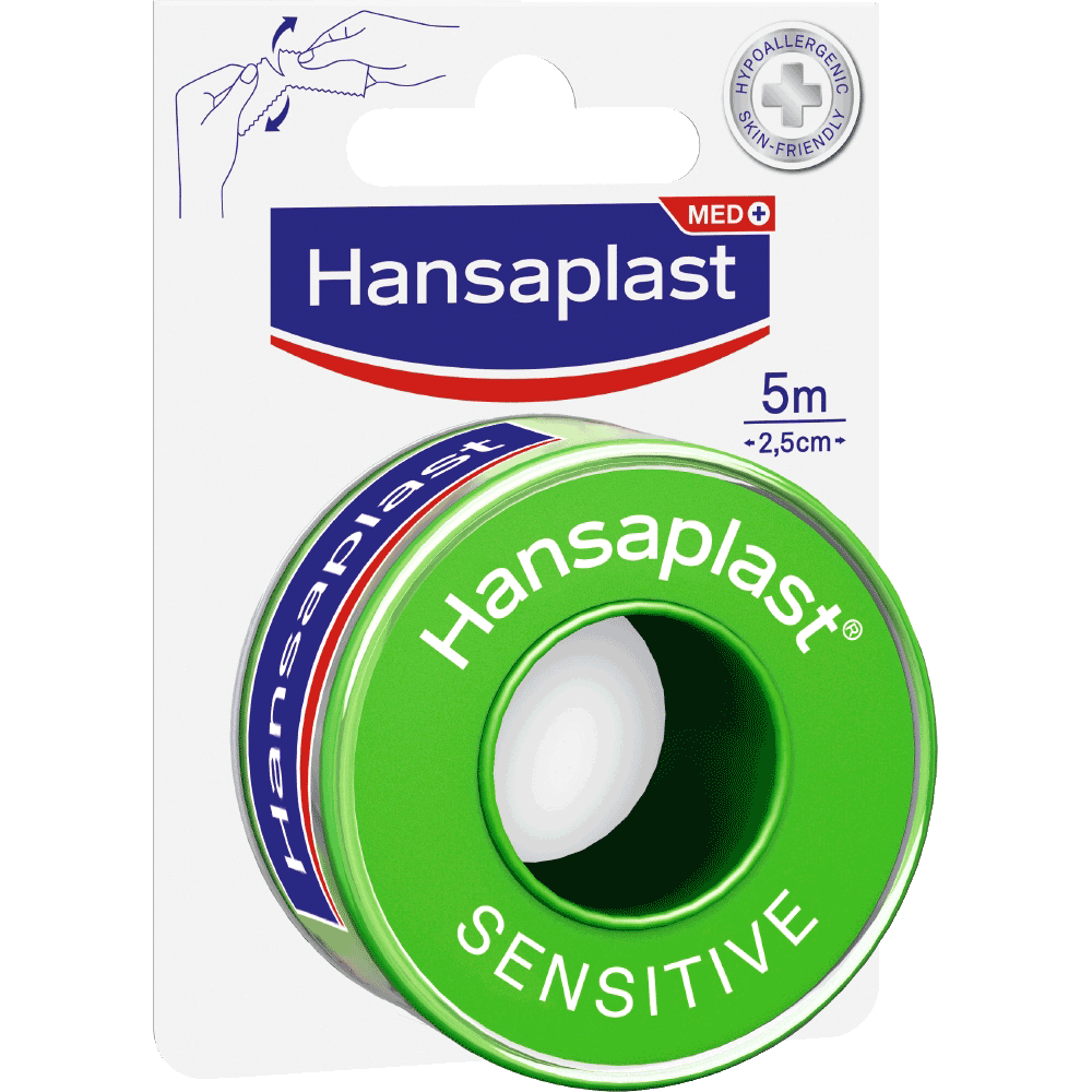 Bild: Hansaplast Sensitive Rollenpflaster 5m x 2,5cm 