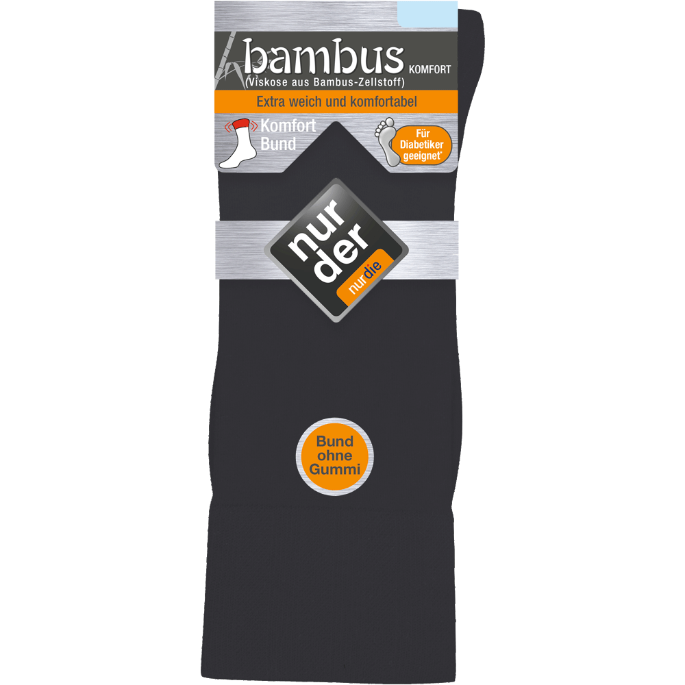 Bild: NUR DER Herren Bambus Komfort Socken anthrazit