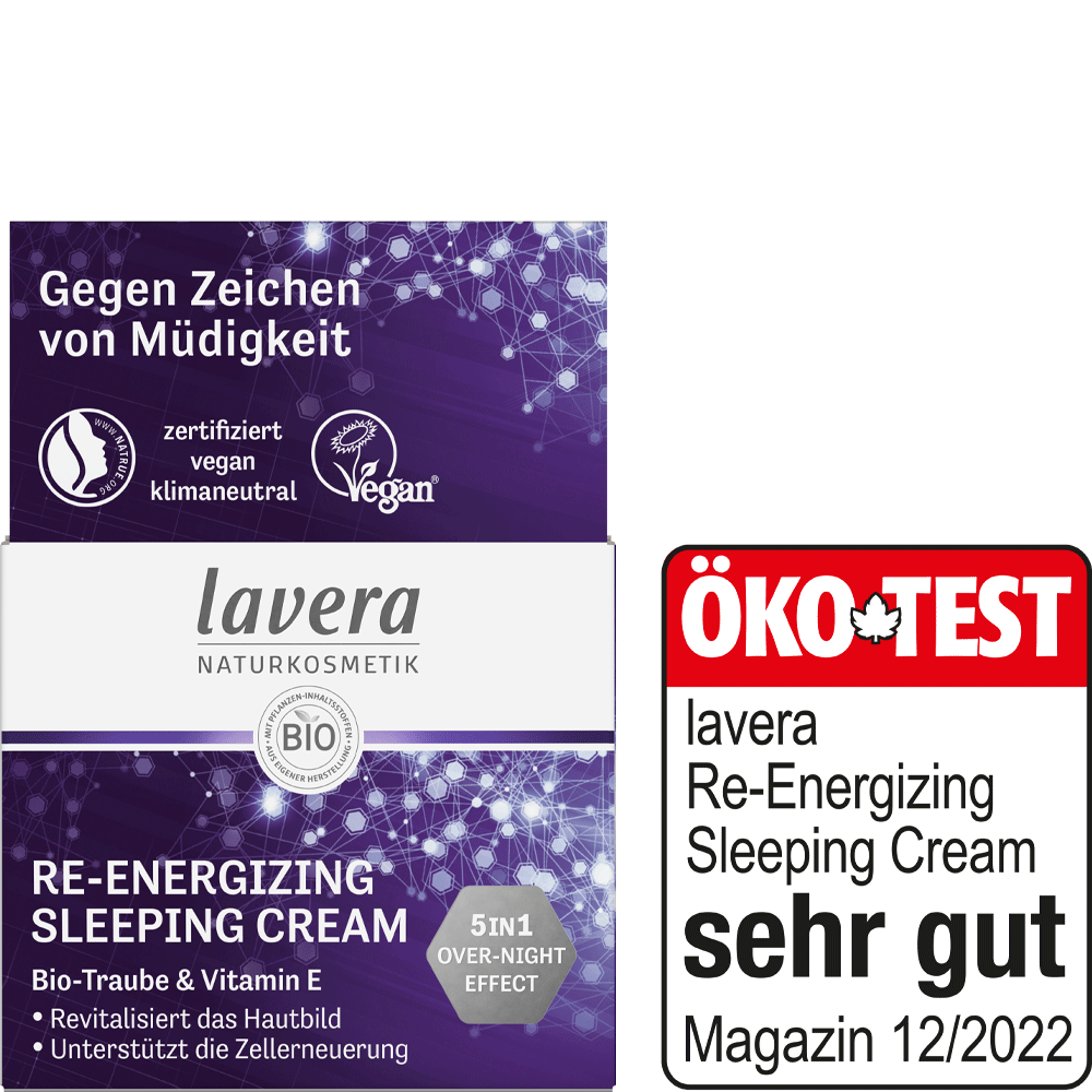 Bild: lavera Re-Engergizing Sleeping Cream 