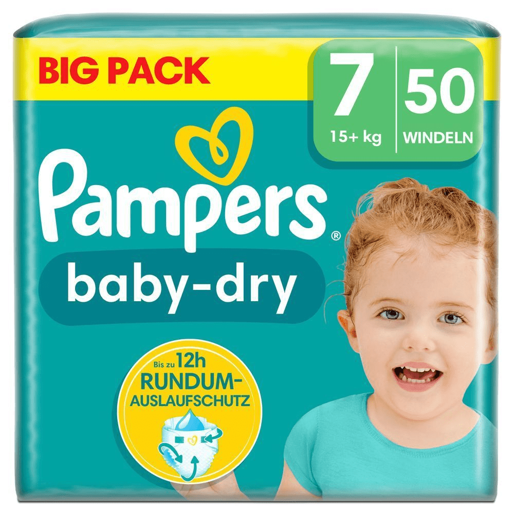Bild: Pampers Baby-Dry Größe 7, 15kg+ 