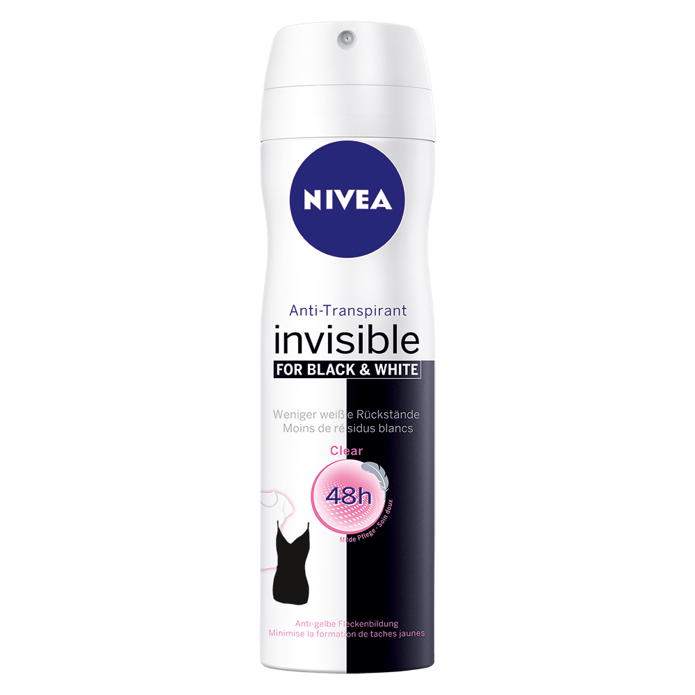 Bild: NIVEA Deospray Invisible Black & White Clear 