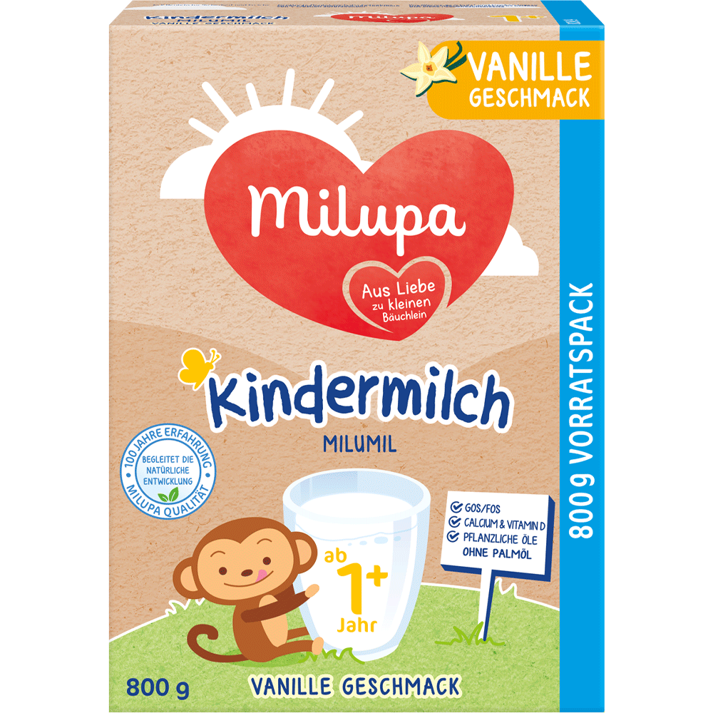 Bild: Milupa Milumil Kindermilch 1+ mit Vanillegeschmack 