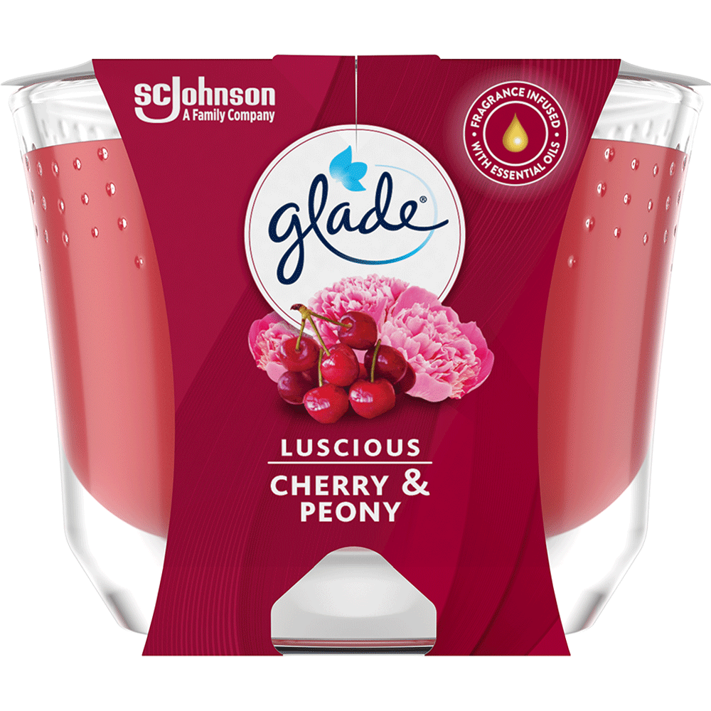 Bild: Glade Premium Duftkerze Luscious Cherry & Peony 