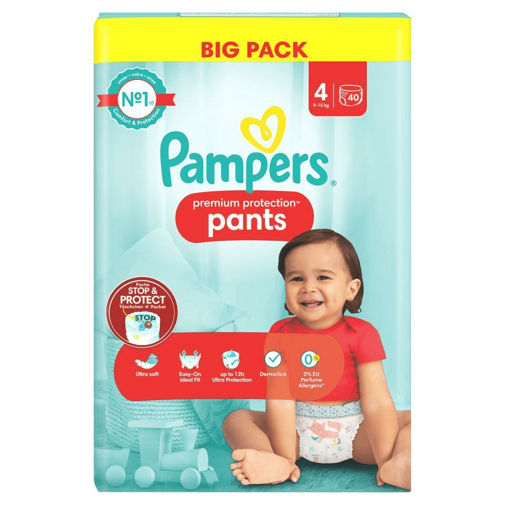 Bild: Pampers Premium Protection Pants Größe 4, 9kg - 15kg 
