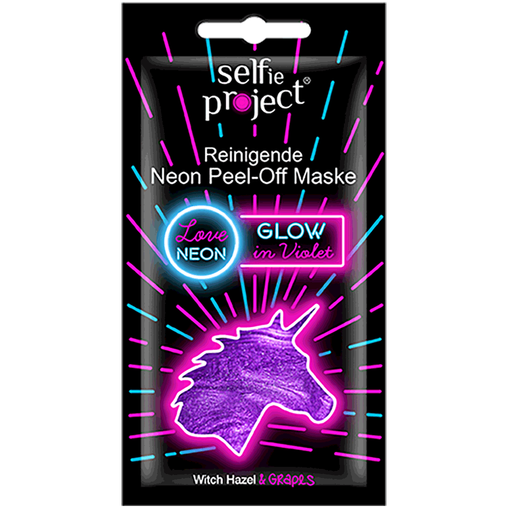Bild: Selfie Project Gesichtsmaske Glow in Violet (Unicorn) 