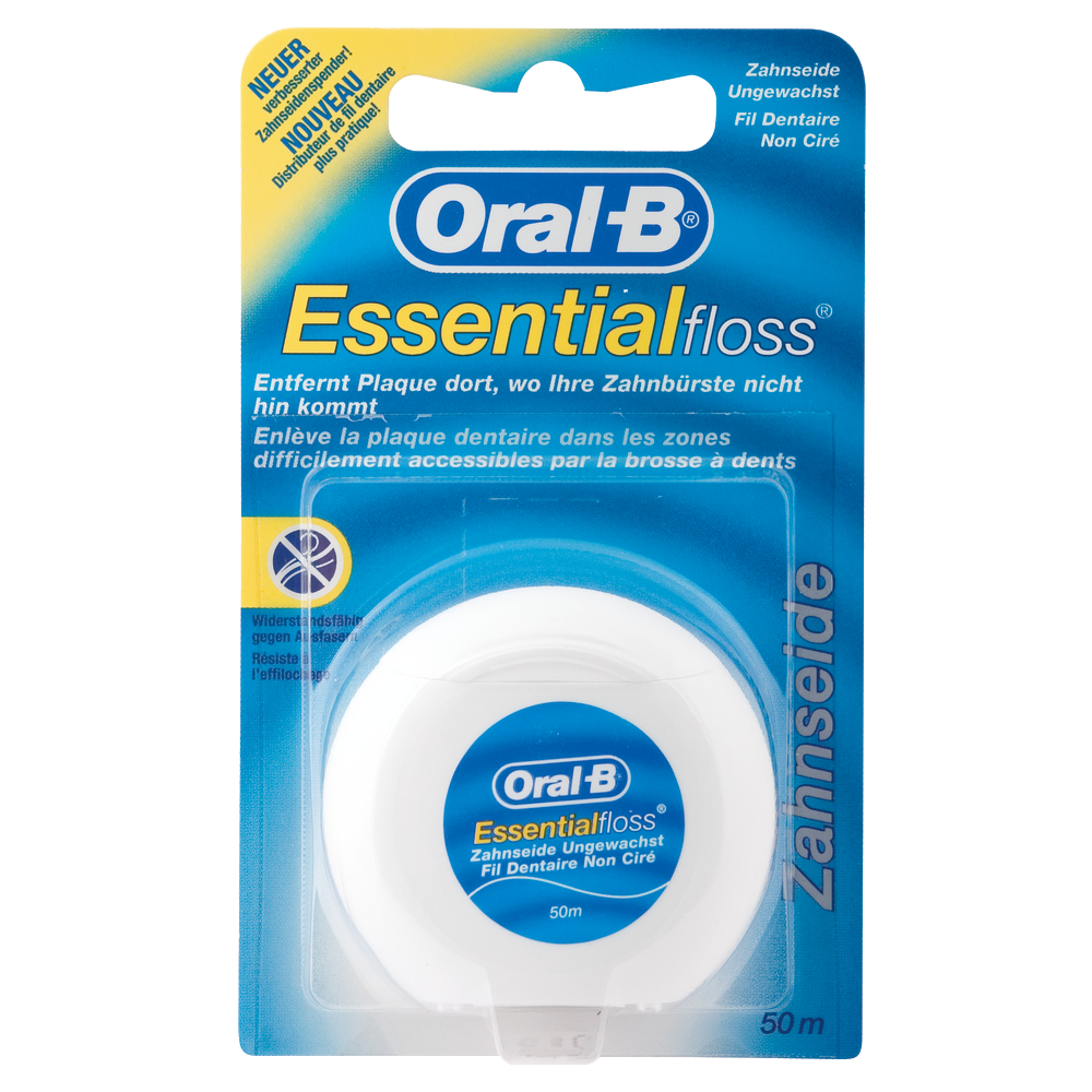 Bild: Oral-B Essentialfloss Zahnseide Ungewachst 