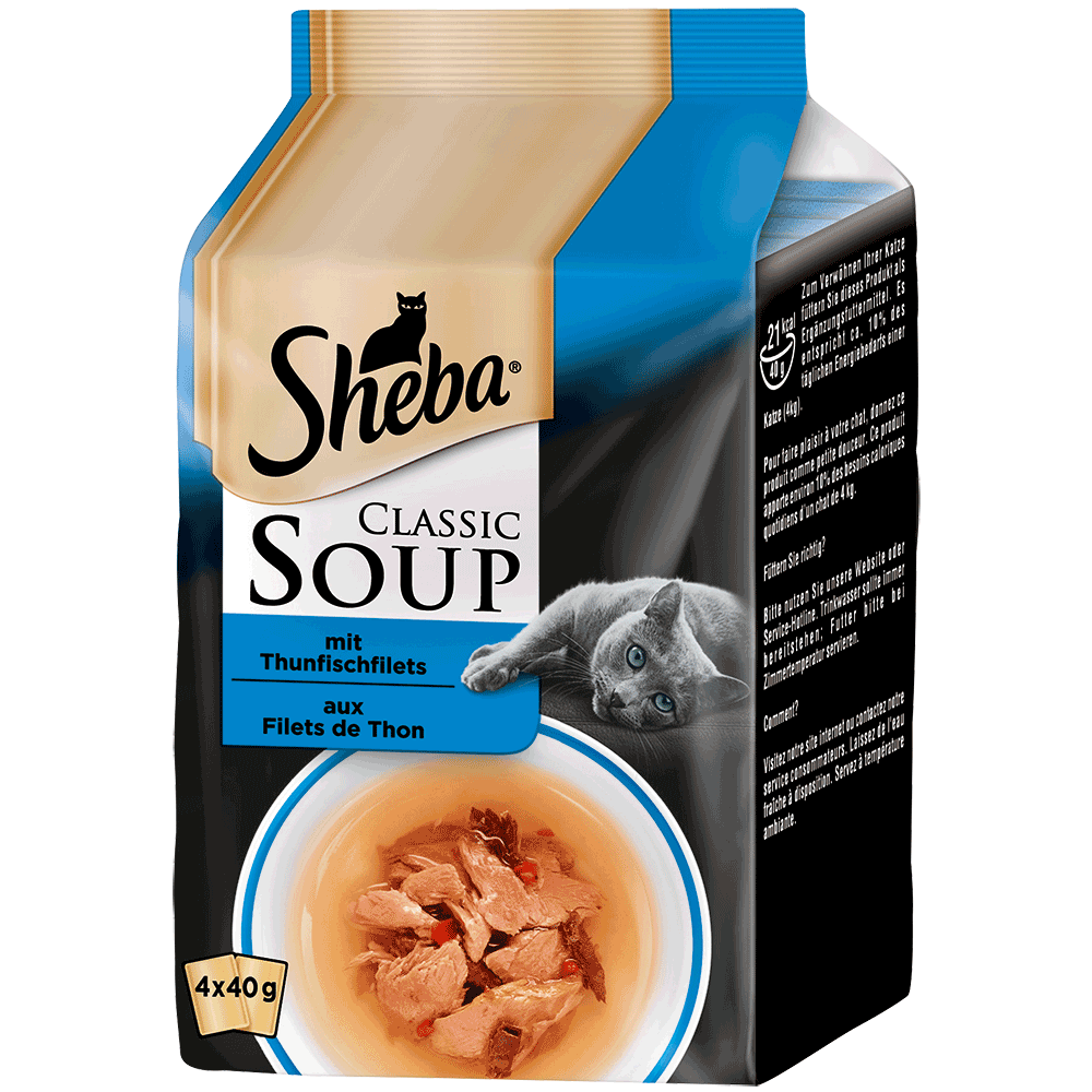 Bild: Sheba Classic Soup mit Thunfischfilets 