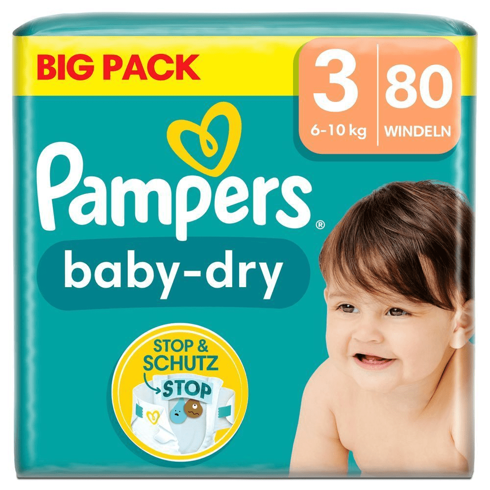 Bild: Pampers Baby-Dry Größe 3, 6kg - 10kg 