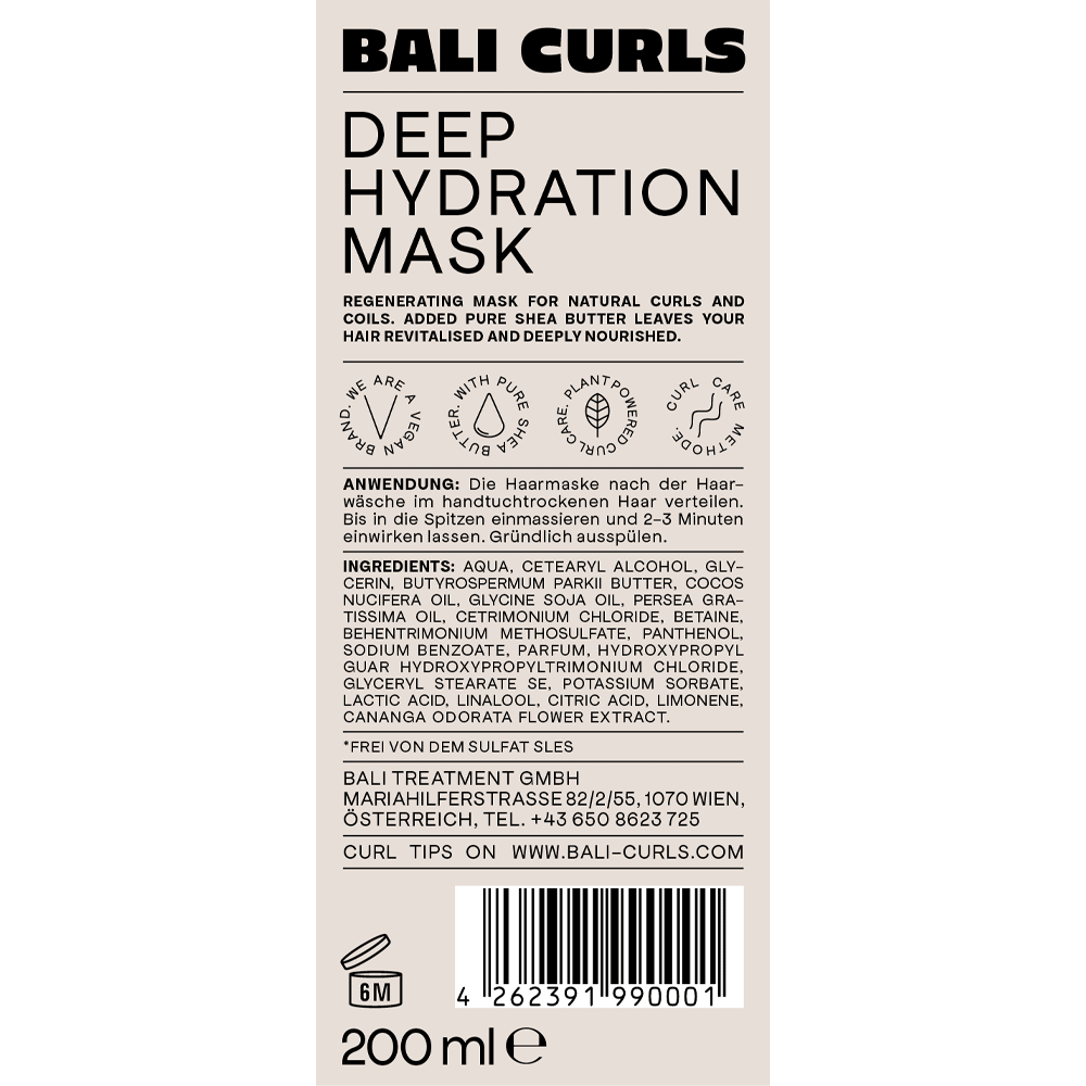 Bild: Bali Curls by Hank Ge Locken Haarmaske Deep Hydration 