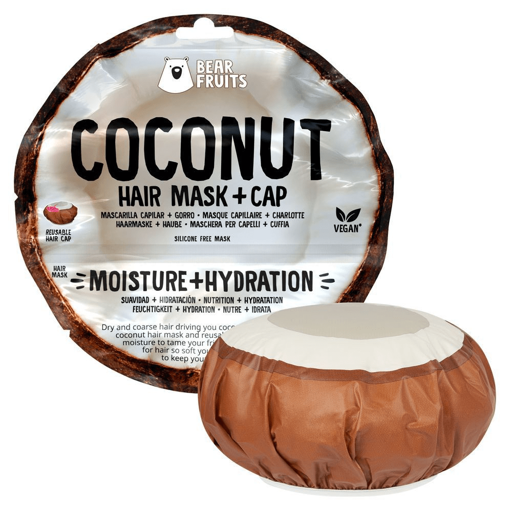 Bild: Bear Fruits Coconut Haarmaske Mit Haube 