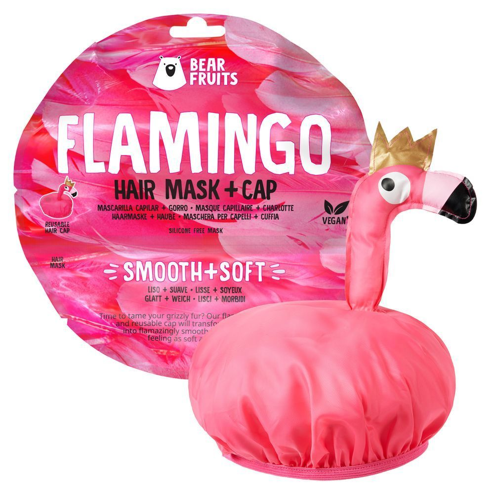 Bild: Bear Fruits Flamingo Haarmaske mit Haube 