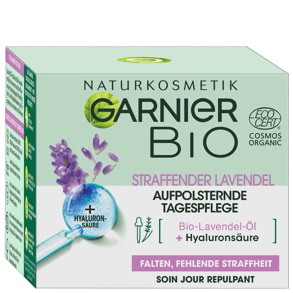 Bild: GARNIER BIO Anti-Falten Lavendel Feuchtigkeitspflege 