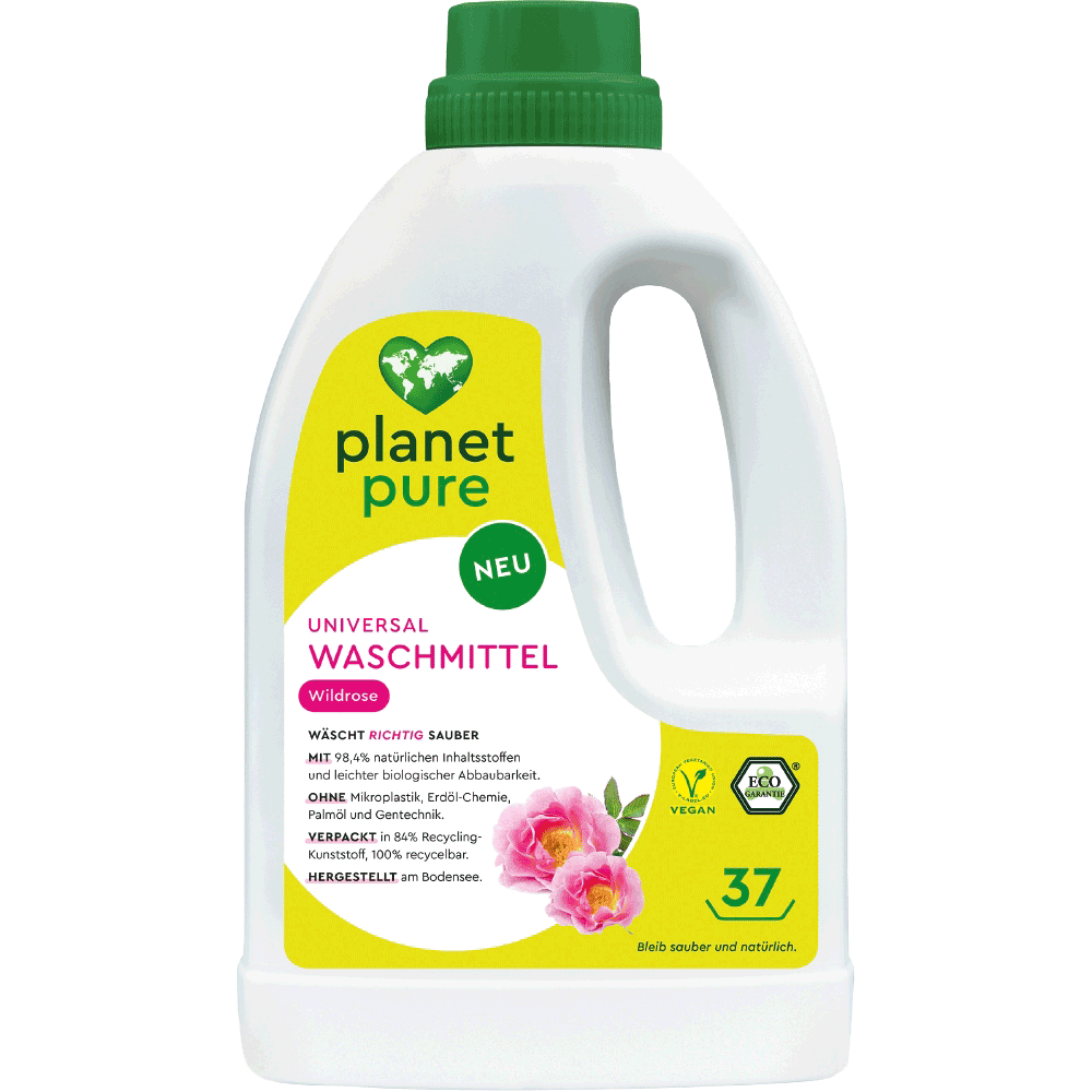 Bild: Planet Pure Universal Waschmittel Wildrose 
