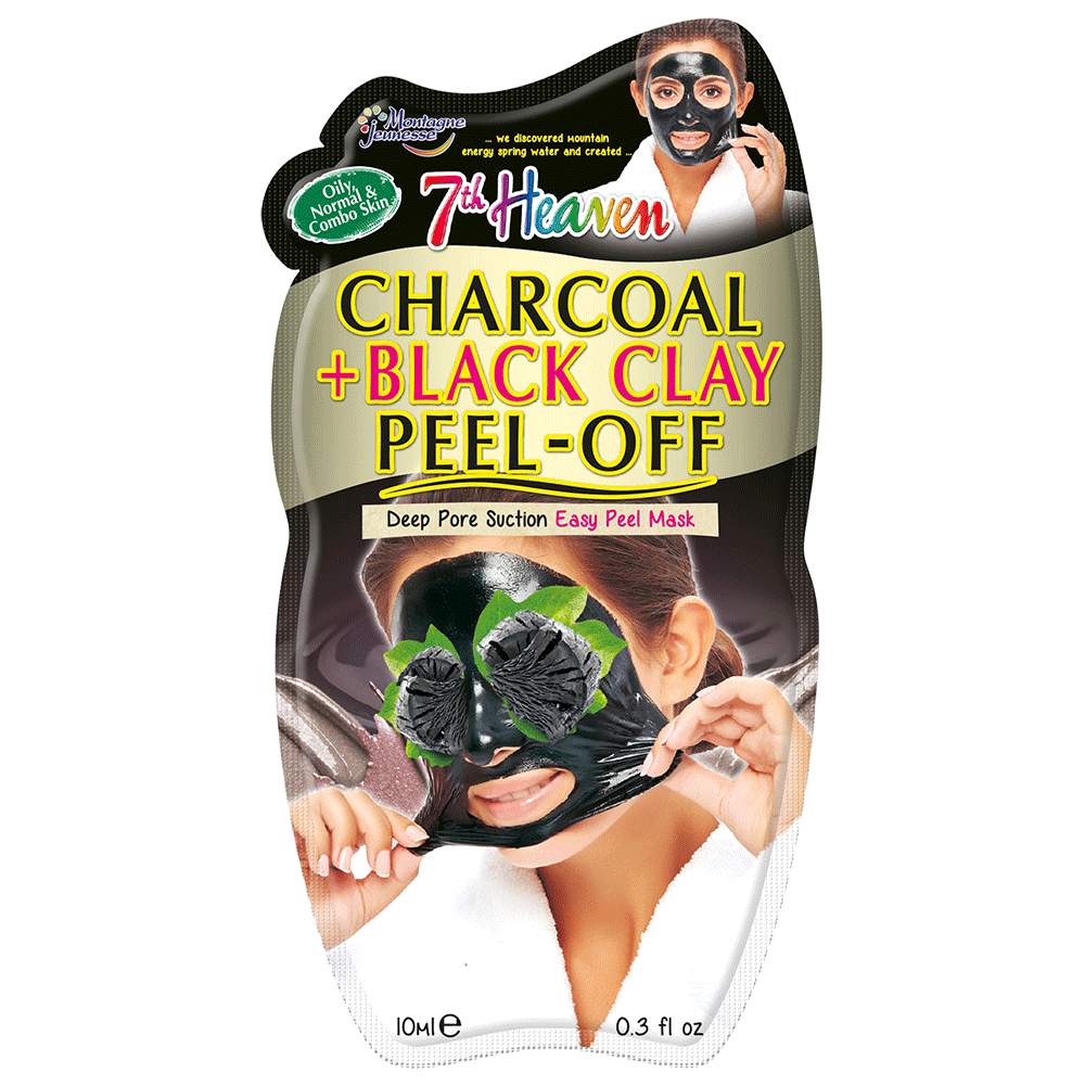 Bild: Montagne Jeunesse 7th Heaven Charcoal + Black Clay Peel-Off Maske 