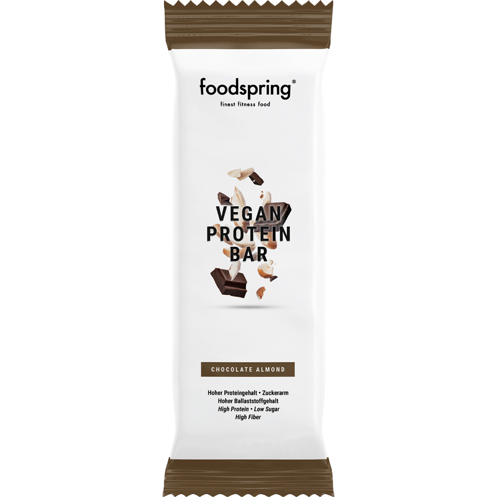 Bild: foodspring Vegan Protein Riegel Chocolate Almond 