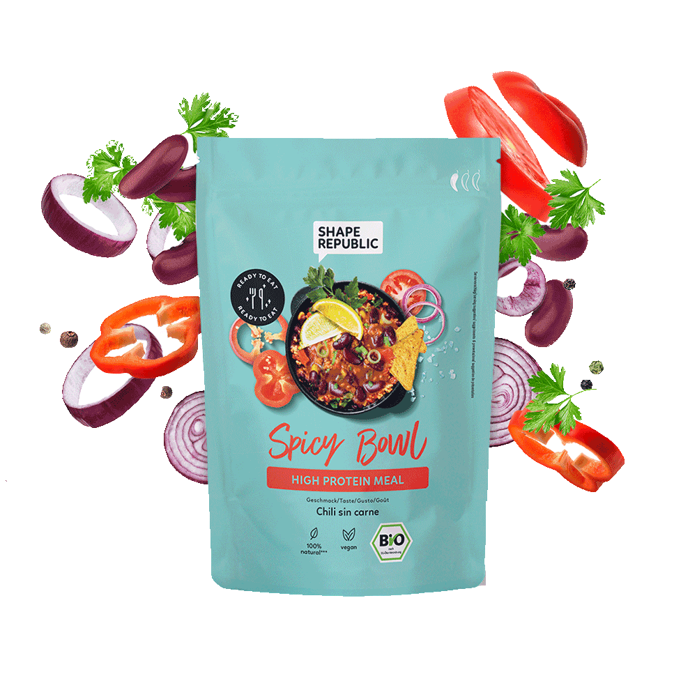 Bild: SHAPE REPUBLIC High Protein Meal Spicy Bowl 