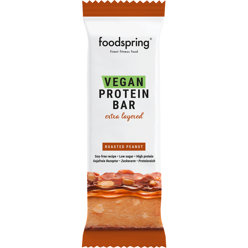 Bild: foodspring Vegan Protein Riegel Roasted Peanut 