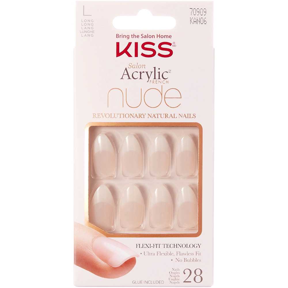 Bild: KISS Salon Acrylic French Nude Nails Sensibility 