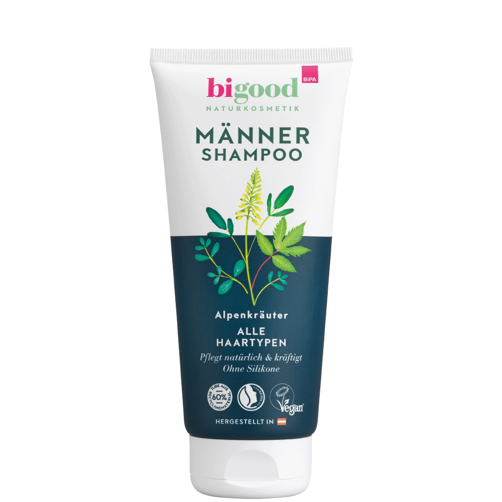 Bild: bi good Natürliches Männer Shampoo Alpenkräuter 