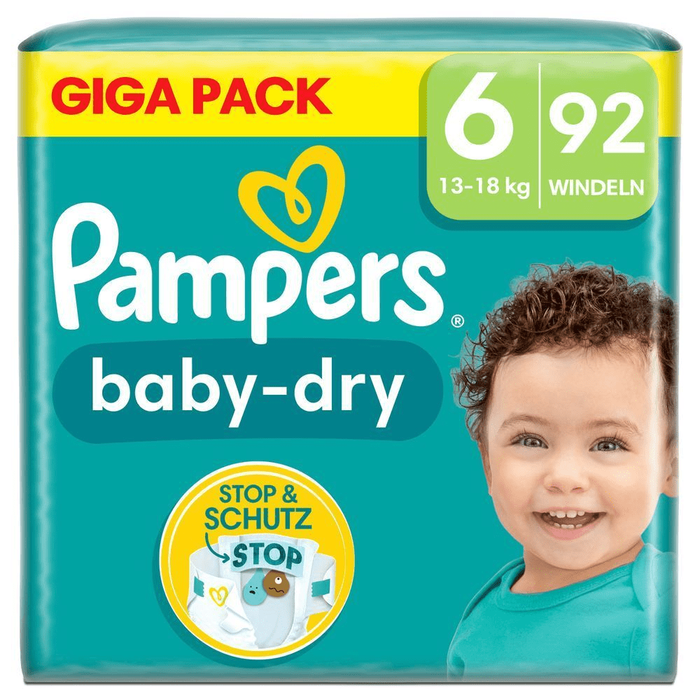 Bild: Pampers Baby-Dry Größe 6, 13kg - 18kg 