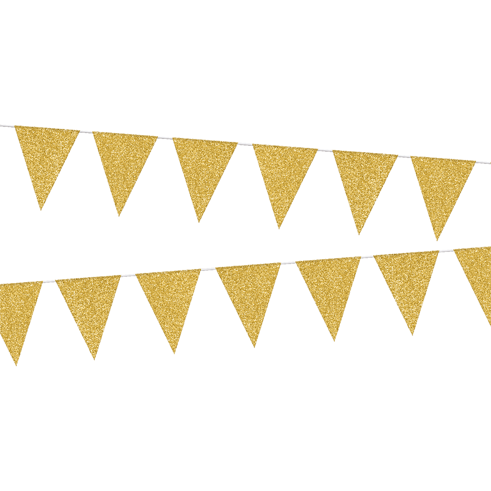 Bild: Folat Goldene Girlande Wimpelkette 6 Meter 