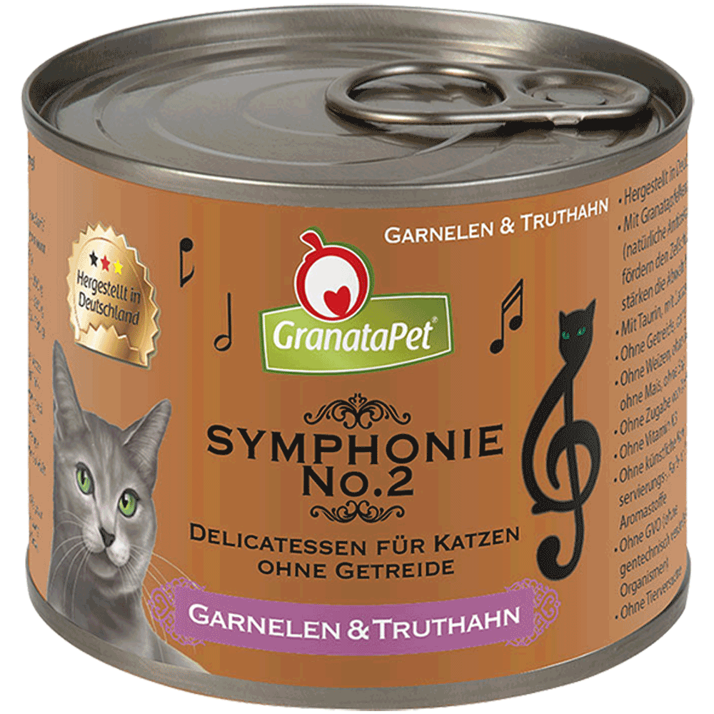 Bild: GranataPet Symphonie No. 2 Garnelen & Truthahn Katzenfutter 