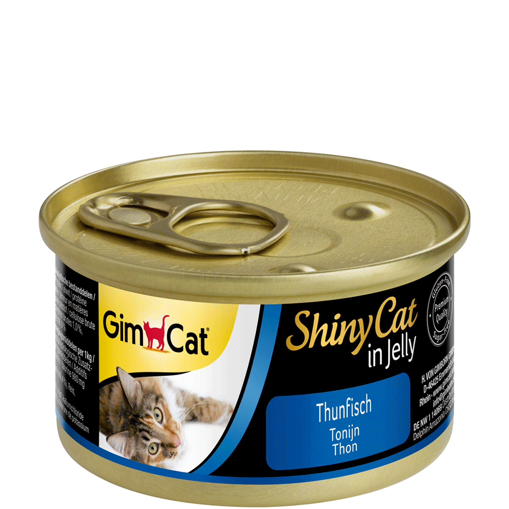 Bild: GimCat ShinyCat Thunfisch Katzenfutter 